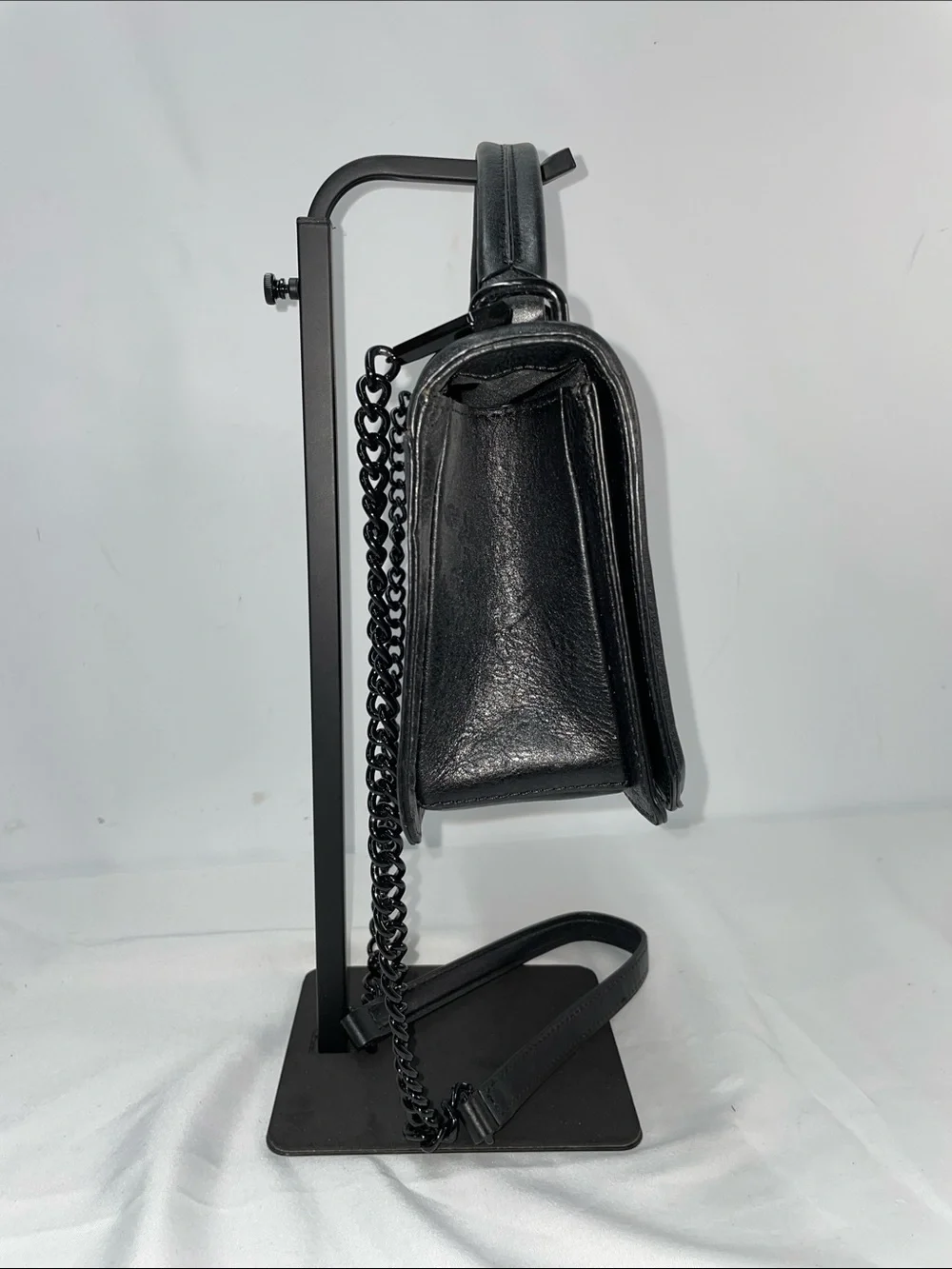 REBECCA MINKOFF LEATHER CROSSBODY BAG WITH LEATHER APPLIQUÉ FLOWERS FTL-07-155
